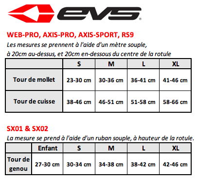 Guide des tailles